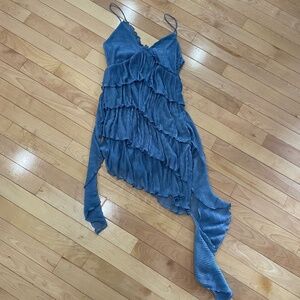 Zara Blue Dress Asymmetric - Size medium
